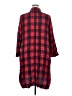 Lane Bryant 100% Rayon Plaid Red 3/4 Sleeve Button-Down Shirt Size 18 - photo 2
