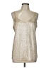 Maurices 100% Polyester Gold Sleeveless Top Size L - photo 1