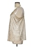Maurices 100% Polyester Gold Sleeveless Top Size L - photo 5