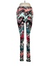 Lularoe Print Teal Leggings One size - photo 1