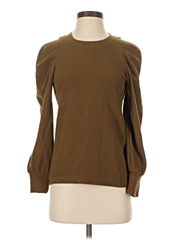 Madewell Pleated Statement-Sleeve Top (view 1)