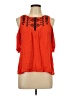 Eyeshadow 100% Rayon Orange Sleeveless Blouse Size L - photo 1