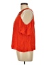 Eyeshadow 100% Rayon Orange Sleeveless Blouse Size L - photo 5