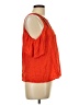 Eyeshadow 100% Rayon Orange Sleeveless Blouse Size L - photo 4