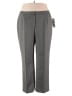 Le Suit 100% Polyester Gray Dress Pants Size 20 - photo 1