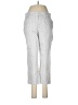 Gloria Vanderbilt Argyle Silver Casual Pants Size 6 - photo 1
