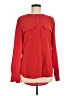 Equipment 100% Silk Red Long Sleeve Silk Top Size M - photo 1