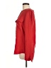 Equipment 100% Silk Red Long Sleeve Silk Top Size M - photo 5