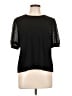 CeCe Black Short Sleeve Top Size L - photo 1