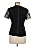 BCBGMAXAZRIA 100% Polyester Metallic Black Short Sleeve T-Shirt Size M - photo 2