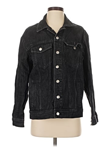 Madewell The Oversized Trucker Jean Jacket in Lunar Wash (view 1)