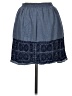 J.Crew Paisley Blue Gray Casual Skirt Size M - photo 2