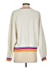Evereve Color Block Ivory Pullover Sweater Size XS - photo 2
