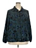 LOGO by Lori Goldstein Paisley Blue Long Sleeve Blouse Size 2X - photo 1