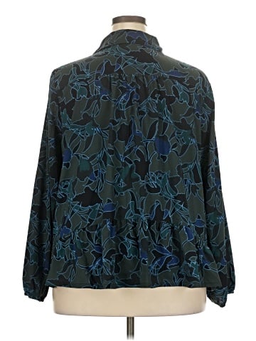 LOGO by Lori Goldstein Long Sleeve Blouse (view 2)