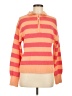 J.Crew Factory Store Stripes Orange Pullover Sweater Size M - photo 1