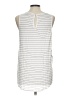 Ann Taylor LOFT 100% Polyester White Sleeveless Blouse Size L - photo 2