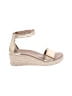 ABEO 100% Leather Gold Wedges Size 8 1/2 - photo 1
