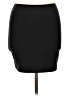 Chocolate Solid Black Casual Skirt Size L - photo 1