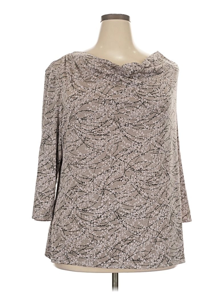 Pre-owned Msk 3/4 Sleeve T-shirt In Gray