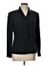 Lands' End 100% Silk Black Silk Blazer Size 10 - photo 1