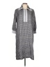 Acne Studios 100% Silk Checkered-gingham Gray Casual Dress Size EU 42 / US 12 - photo 1