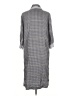 Acne Studios 100% Silk Checkered-gingham Gray Casual Dress Size EU 42 / US 12 - photo 2