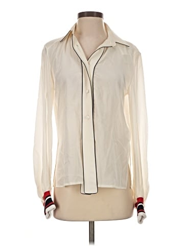 Golden Goose Long Sleeve Silk Top (view 1)