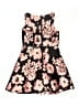 Milly Minis 100% Polyester Print Black Dress Size 12 - photo 2