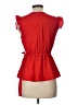 Monteau Red Short Sleeve Top Size L - photo 2