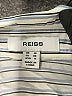 Reiss 100% Viscose Stripes Blue Long Sleeve Button-Down Shirt Size 6 - photo 4