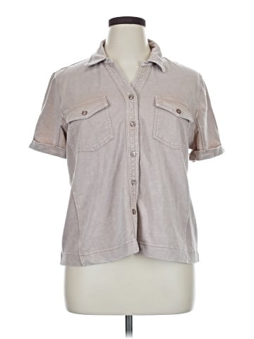 Jane and Delancey Short Sleeve Button-Down Shirt (view 1)