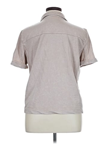 Jane and Delancey Short Sleeve Button-Down Shirt (view 2)