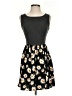Xhilaration Floral Gray Casual Dress Size XS - photo 1