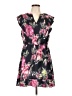 Steve Madden 100% Polyester Print Black Casual Dress Size L - photo 1