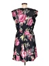 Steve Madden 100% Polyester Print Black Casual Dress Size L - photo 2