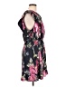 Steve Madden 100% Polyester Print Black Casual Dress Size L - photo 4