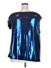 Torrid Metallic Blue Short Sleeve Top Size 2X Plus (2) - photo 2