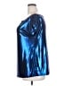 Torrid Metallic Blue Short Sleeve Top Size 2X Plus (2) - photo 5