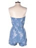 LA Hearts 100% Rayon Floral Blue Romper Size S - photo 2