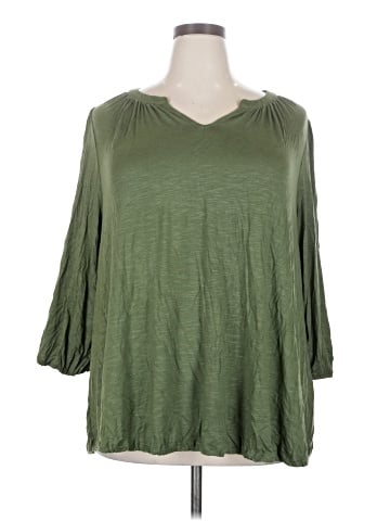 Lane Bryant 3/4 Sleeve T-Shirt (view 1)