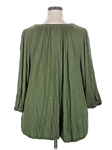 Lane Bryant 3/4 Sleeve T-Shirt (view 2)