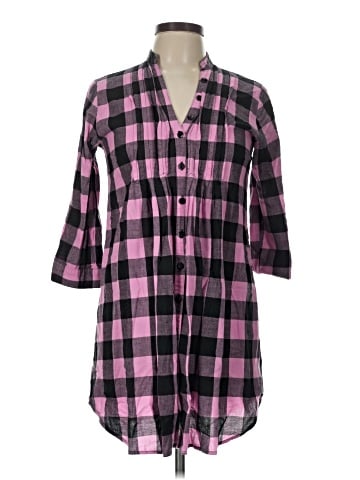 She's Cool 3/4 Sleeve Button-Down Shirt (view 1)