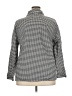 Cato 100% Cotton Checkered-gingham Silver 3/4 Sleeve Blouse Size 18 - photo 2