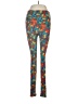 Lularoe Print Teal Leggings One size - photo 1