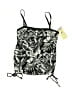 24th & Ocean Print Black Swimsuit Top Size M - photo 1