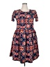 Lularoe Paisley Blue Casual Dress Size 2X (TC2) - photo 1