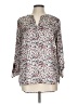 Daniel Rainn 100% Polyester Floral Ivory 3/4 Sleeve Blouse Size L - photo 1