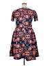 Lularoe Paisley Blue Casual Dress Size 2X (TC2) - photo 2