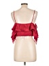 Free People 100% Polyester Red Sleeveless Blouse Size 12 - photo 2